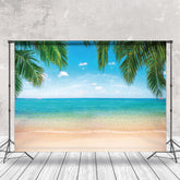 Lofaris Summer Beach Coconut Leaves Wonderland Photo Backdrop